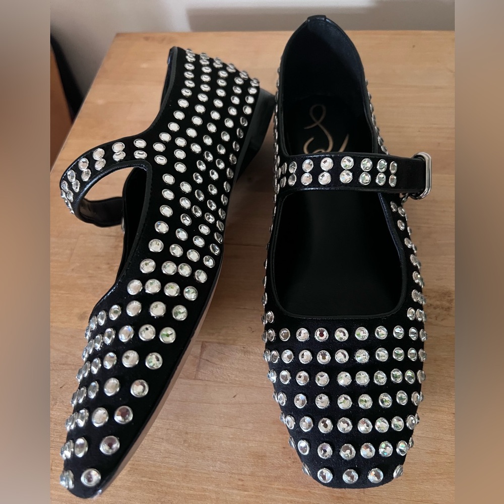 Sam Edelman Black Studded Flats